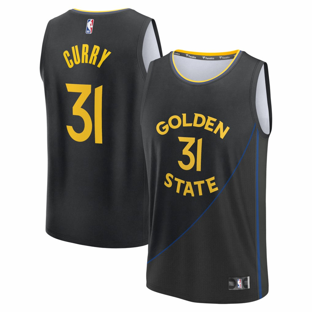 Seth Curry Golden State Warriors Fast Break Replica Player Jersey sale - Statement Editi- Black cheap