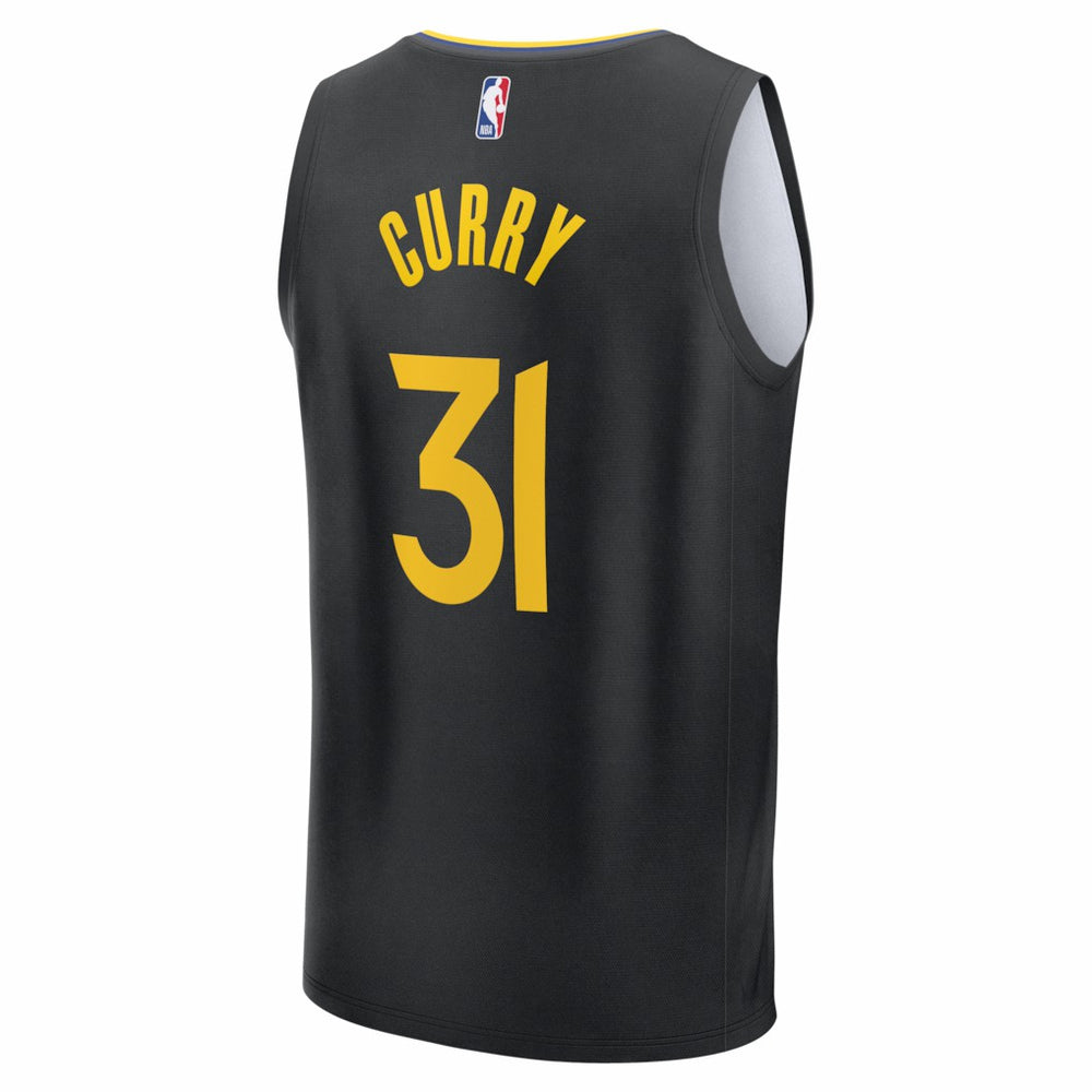 Seth Curry Golden State Warriors Fast Break Replica Player Jersey sale - Statement Editi- Black cheap