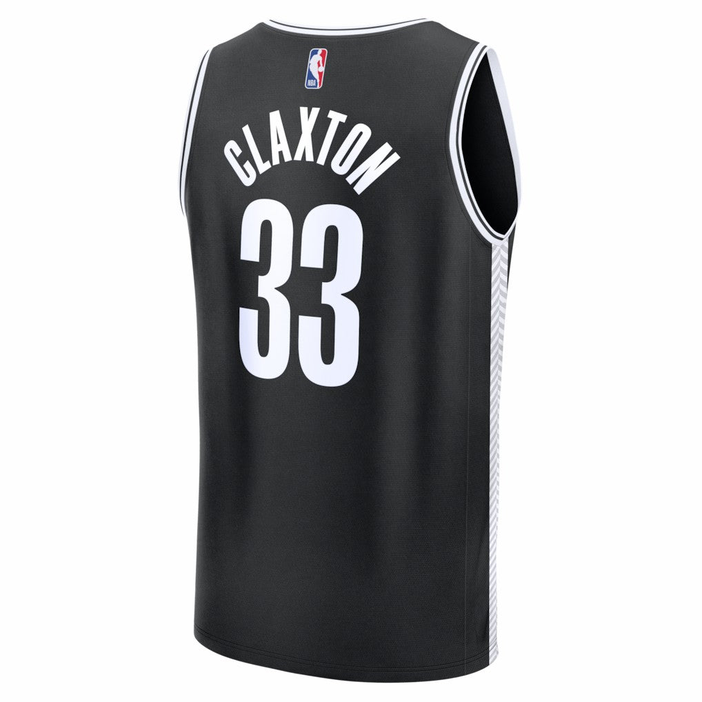 Nic Claxton Brooklyn Nets Fast Break Replica Jersey - Black - Icon Edition for sale