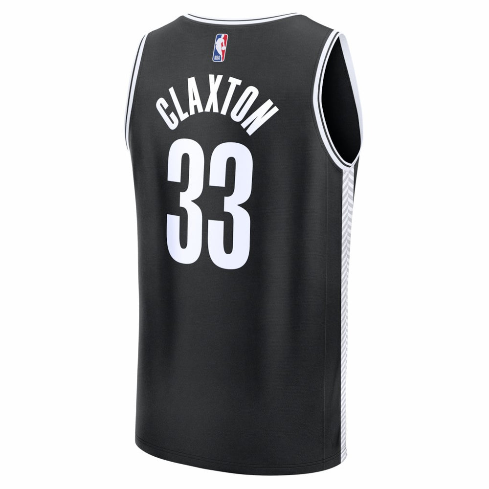 Nic Claxton Brooklyn Nets Fast Break Replica Jersey - Black - Icon Edition for sale