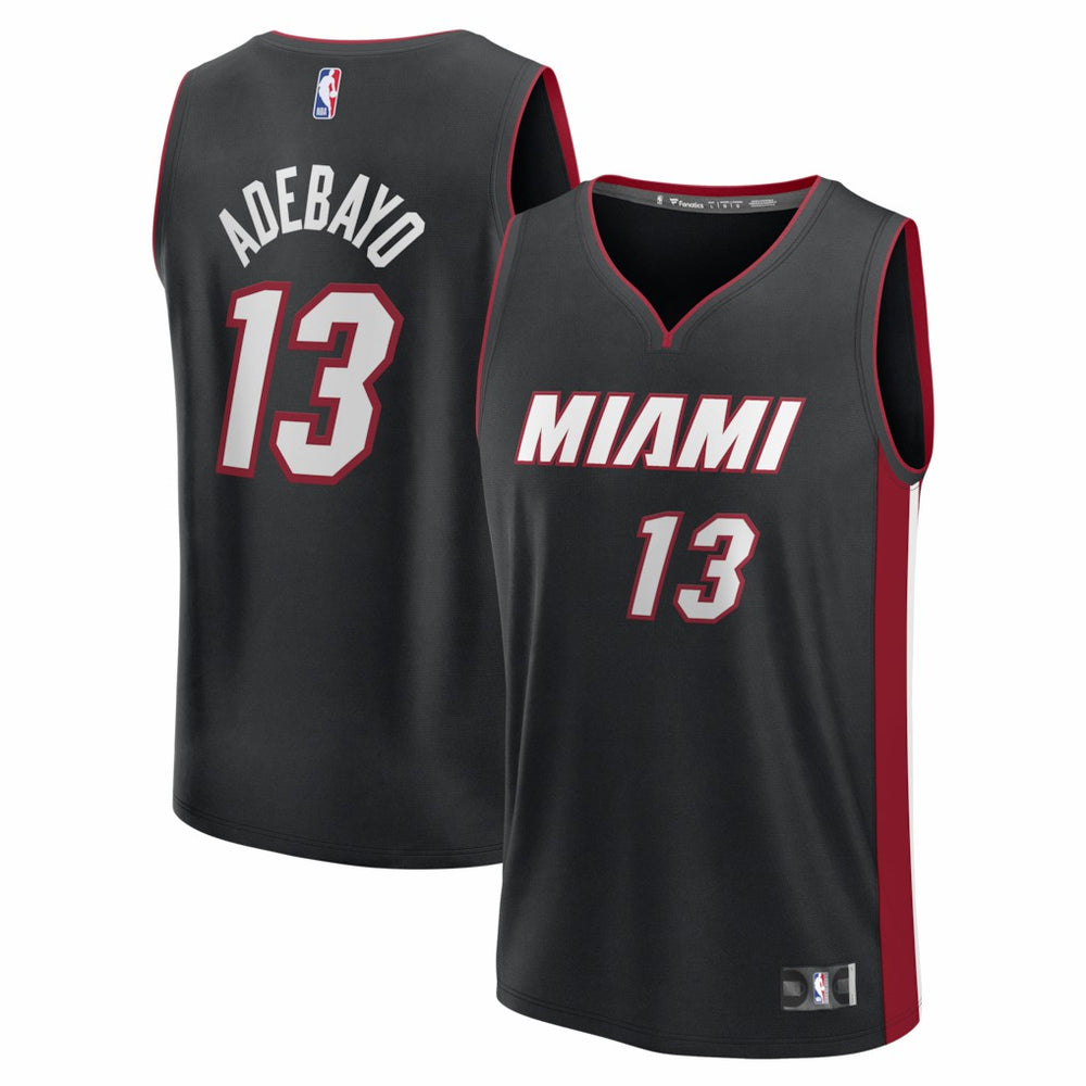 Bam Adebayo Miami Heat Fast Break Replica Jersey - Black - Icon Edition online