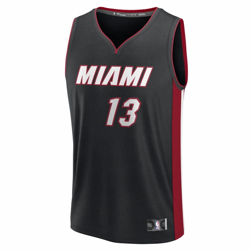 Bam Adebayo Miami Heat Fast Break Replica Jersey - Black - Icon Edition online