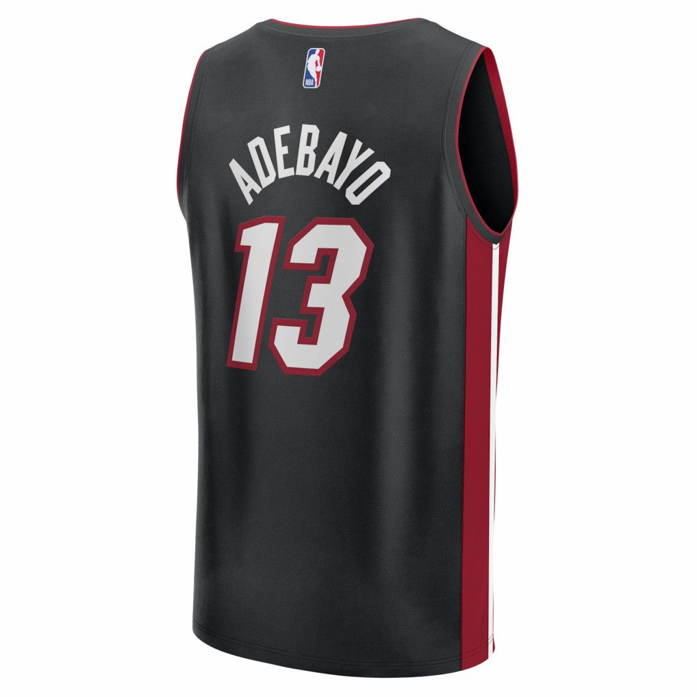Bam Adebayo Miami Heat Fast Break Replica Jersey - Black - Icon Edition online
