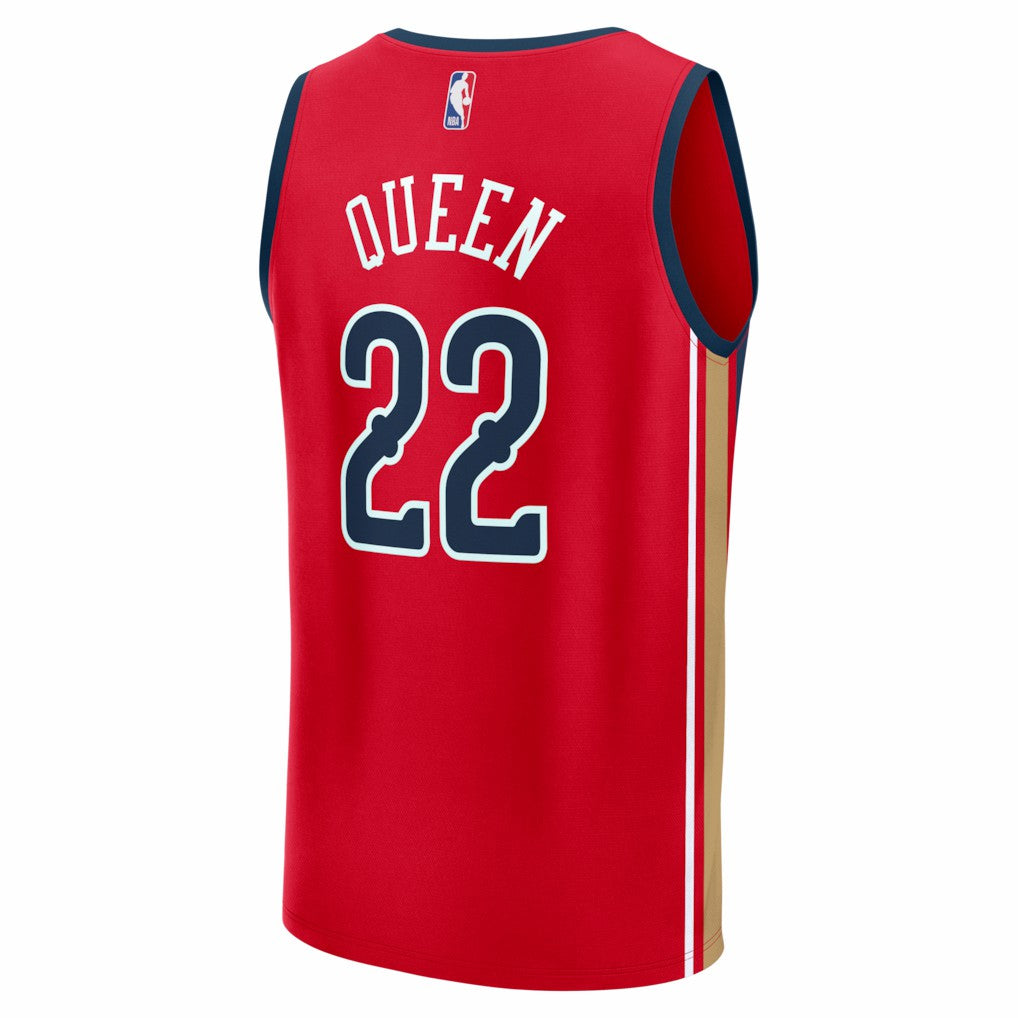 Derik Queen New Orleans Pelicans Fast Break Replica Player Jersey - Statement Edition - Red online