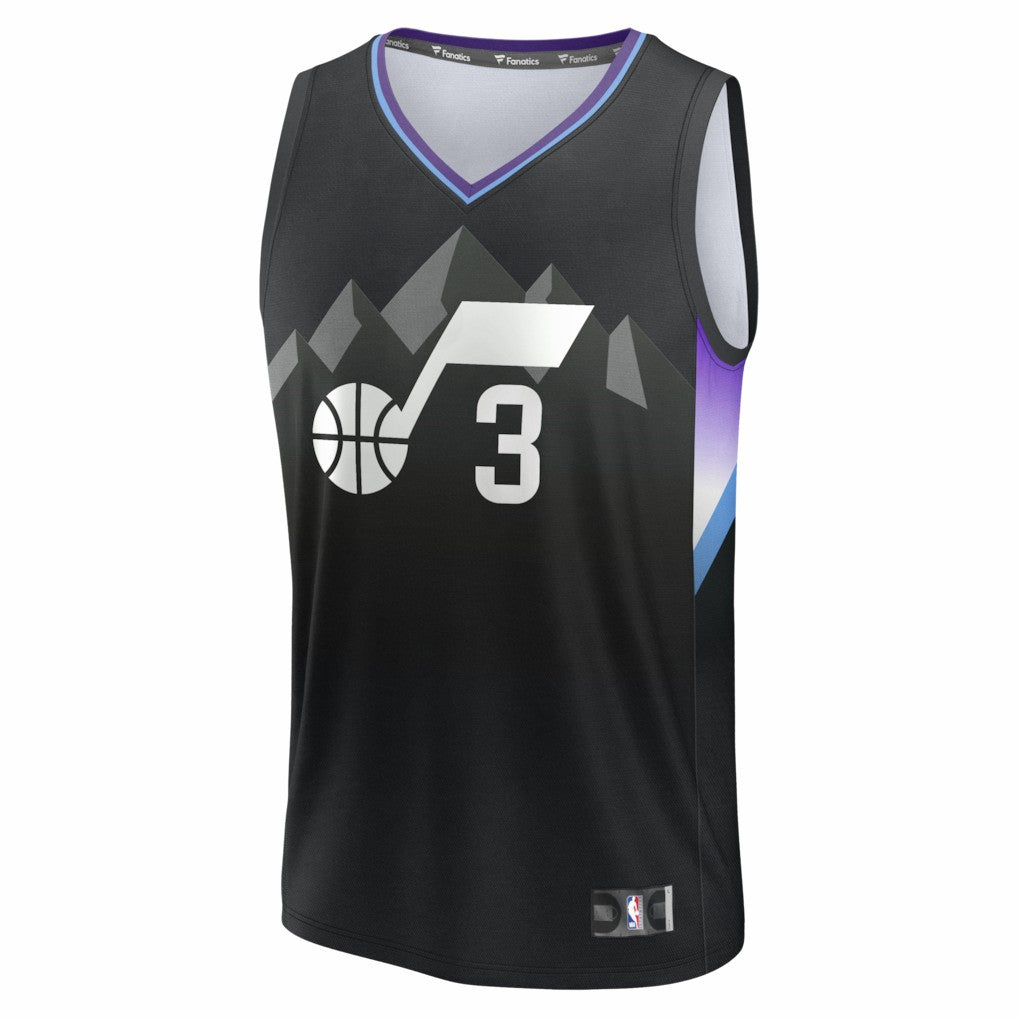 Keyonte George Utah Jazz Fast Break Replica Jersey - Statement Edition - Black outlet