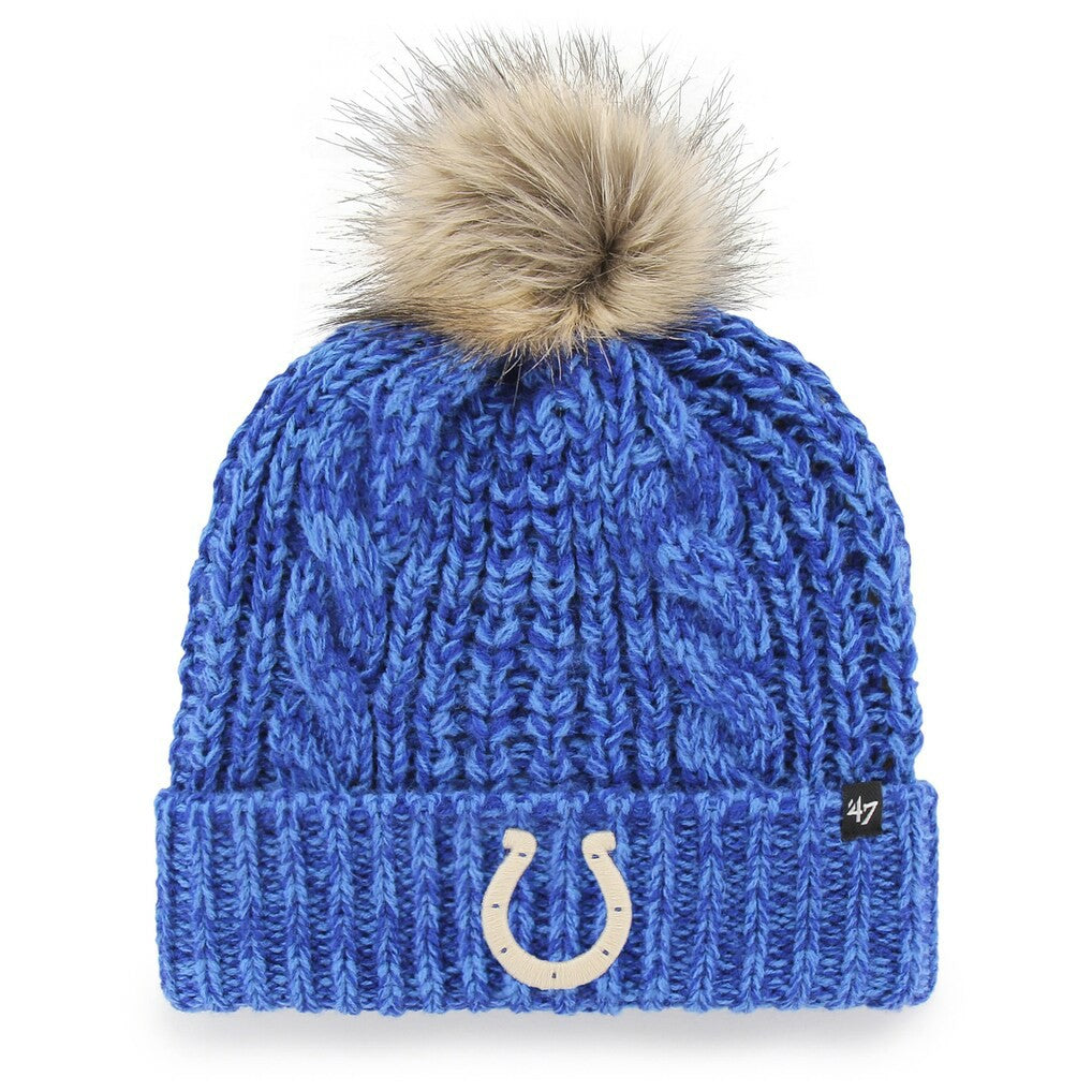 Indianapolis Colts '47 Women's Meeko Cuffed Knit Hat with Pom - Royal online