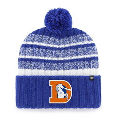 Denver Broncos '47 Tavern Cuffed Knit Hat with Pom - Royal discount