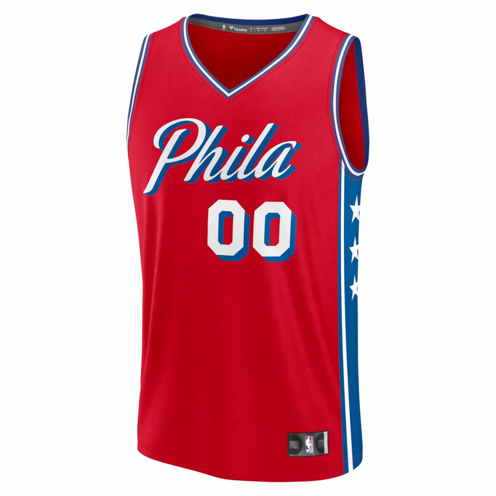 Philadelphia 76ers Fastbreak Custom Jersey - Statement Edition - Red cheap