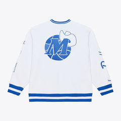 Dallas Mavericks Arctic Fleece Sweatshirt sale - White on sale