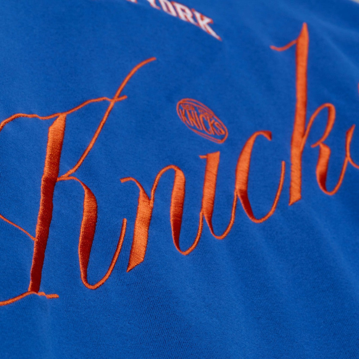 New York Knicks Women's Hardwood Classics Script Lightweight Sweatshirt - Royal sale