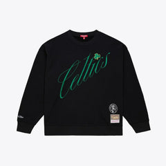 Boston Celtics Women's Hardwood Classics Script Lightweight Sweatshirt - Black online