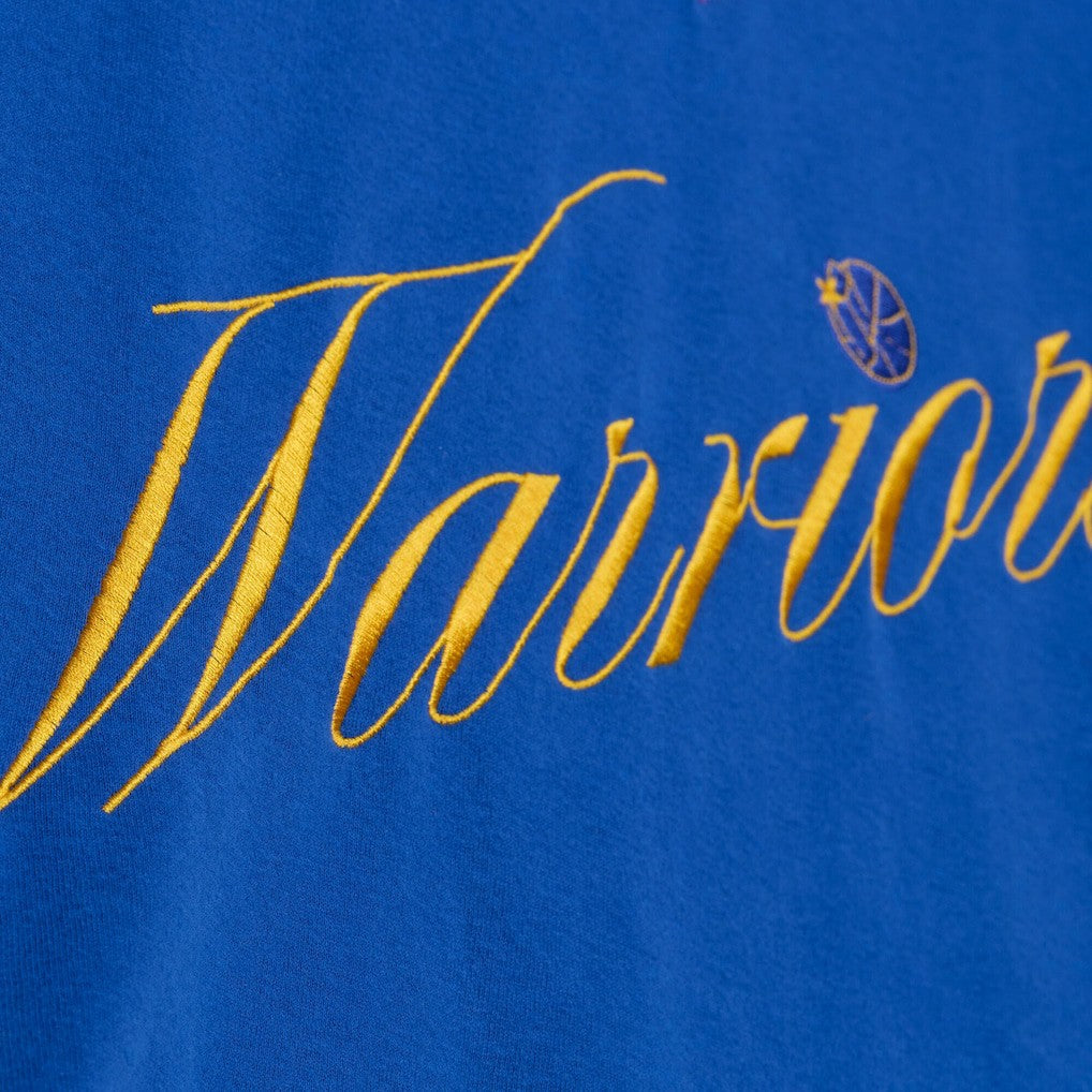 Golden State Warriors Women's Hardwood Classics Script Lightweight Sweatshirt sale - Royal on sale