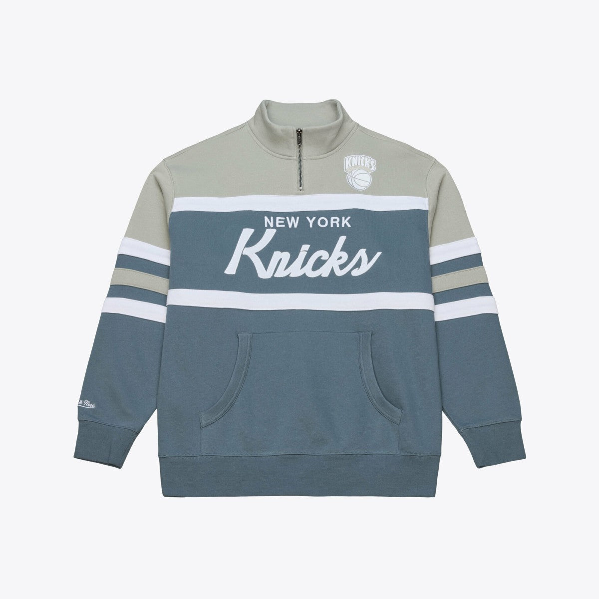 New York Knicks Thunderstorm Head Coach Quarter-Zip Jacket - Blue online