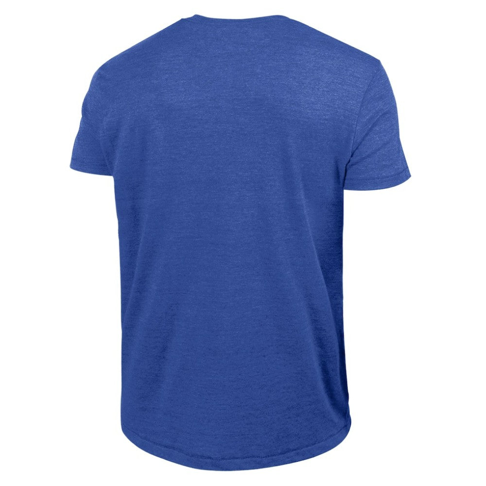 Seattle Mariners Champion Cooperstown Wordmark Lockup Tri-Blend T-Shirt Royal