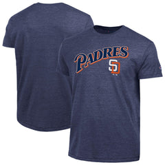 San Diego Padres Champion Cooperstown Wordmark Lockup Tri-Blend T-Shirt Navy