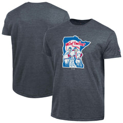 Minnesota Twins Champion Cooperstown Logo Tri-Blend T-Shirt Navy
