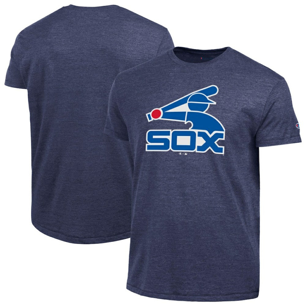 Chicago White Sox Champion Cooperstown Logo Tri-Blend T-Shirt Navy