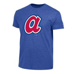 Atlanta Braves Champion Cooperstown Logo Tri-Blend T-Shirt Royal