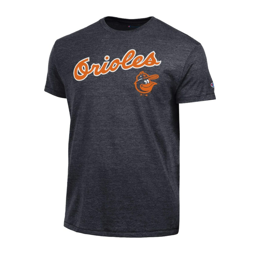 Baltimore Orioles Champion Cooperstown Logo Tri-Blend T-Shirt Black