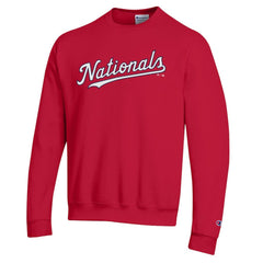 Washington Nationals Champion Powerblend Wordmark Sweatshirt Red