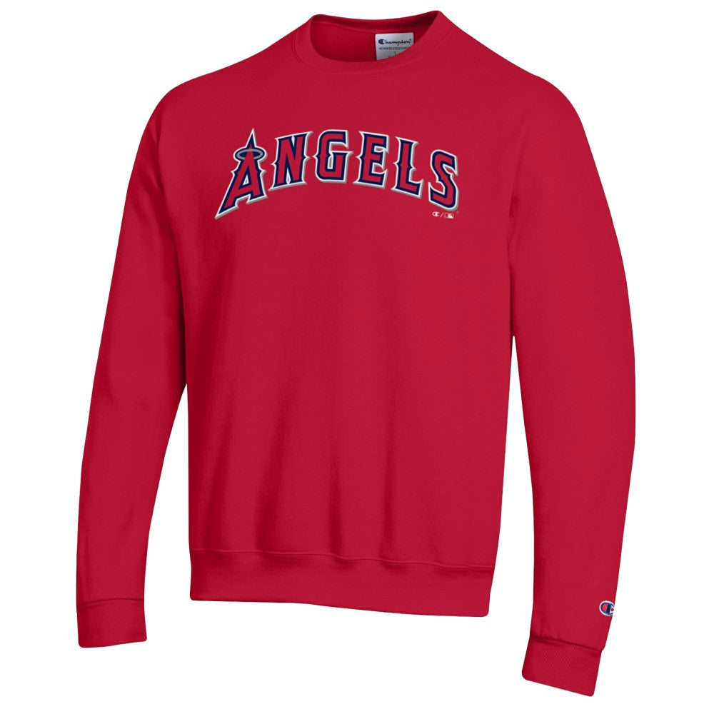 Los Angeles Angels Champion Powerblend Wordmark Sweatshirt Red