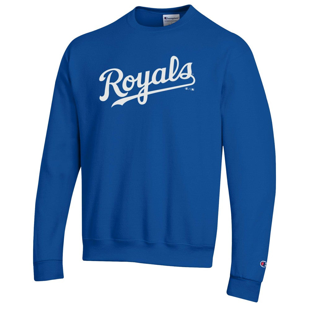Kansas City Royals Champion Powerblend Wordmark Sweatshirt Royal