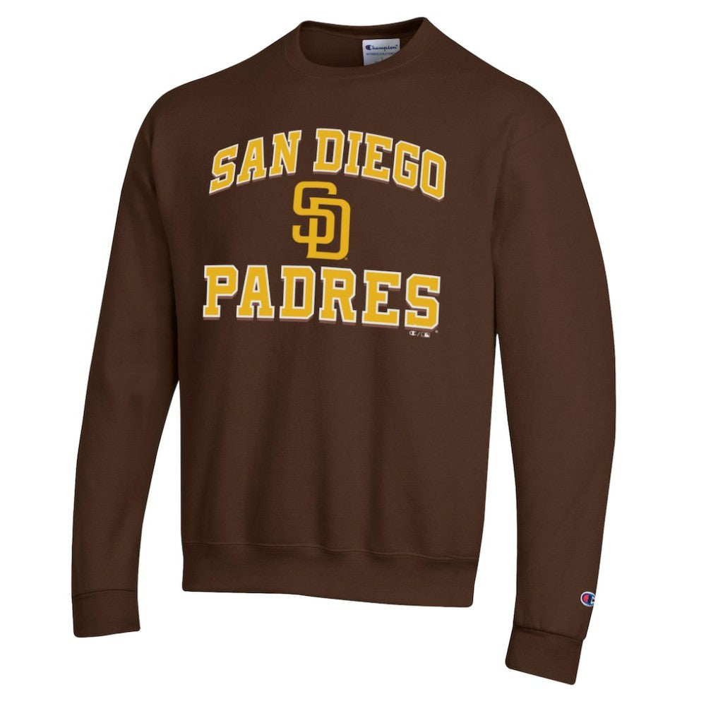 San Diego Padres Champion Heart & Soul Powerblend Sweatshirt Brown