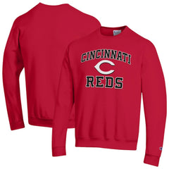 Cincinnati Reds Champion Heart & Soul Powerblend Sweatshirt Red