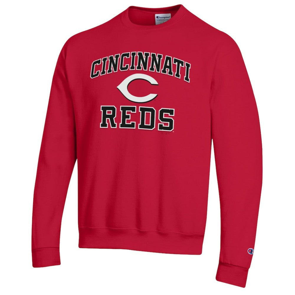 Cincinnati Reds Champion Heart & Soul Powerblend Sweatshirt Red
