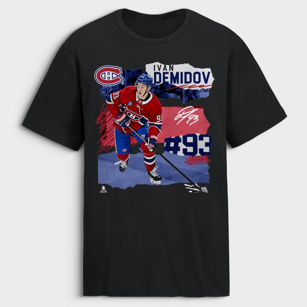Ivan Demidov Montreal Canadiens Fresh Ice T-Shirt - Black T-shirts