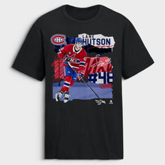 Lane Hutson Montreal Canadiens Fresh Ice T-Shirt - Black T-shirts