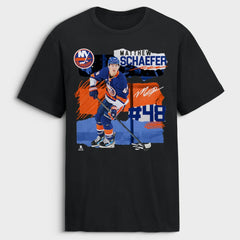 Matthew Schaefer New York Islanders Fresh Ice T-Shirt - Black T-shirts