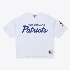 New England Patriots Women's Head Coach Cropped T-Shirt - White on sale