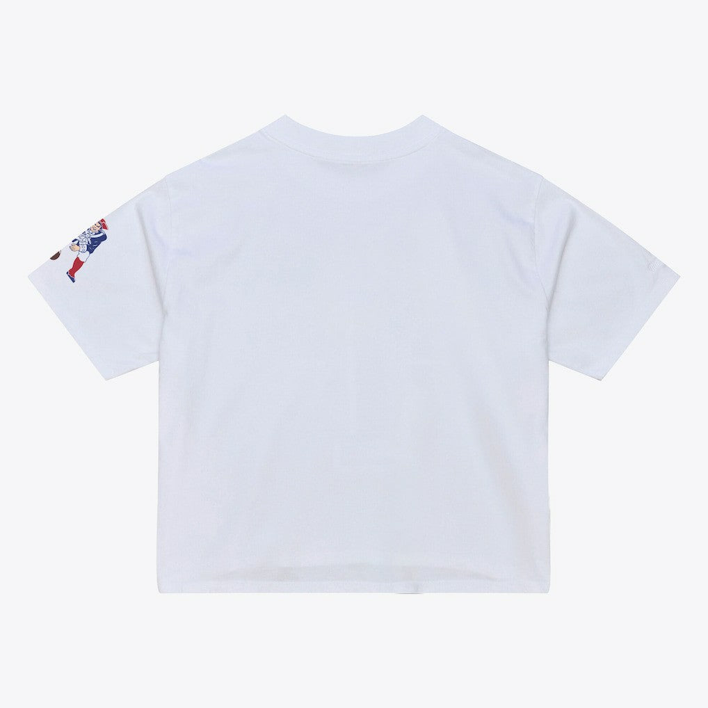 New England Patriots Women's Head Coach Cropped T-Shirt - White on sale
