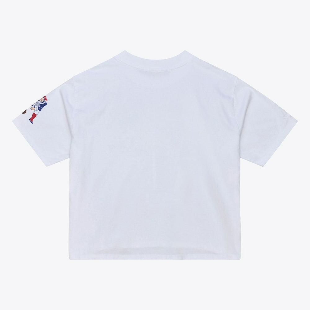 New England Patriots Women's Head Coach Cropped T-Shirt - White on sale