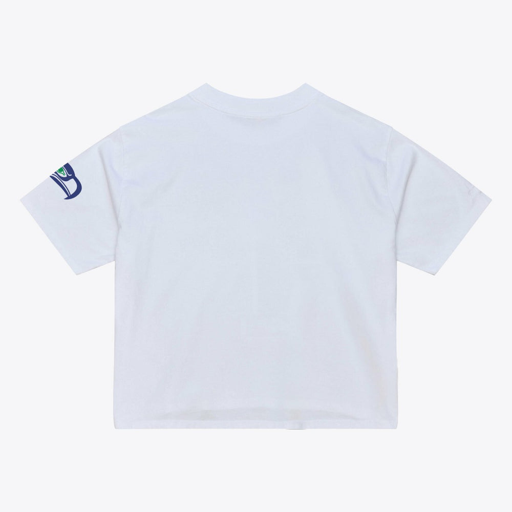 Seattle Seahawks Women's Head Coach Cropped T-Shirt - White for sale