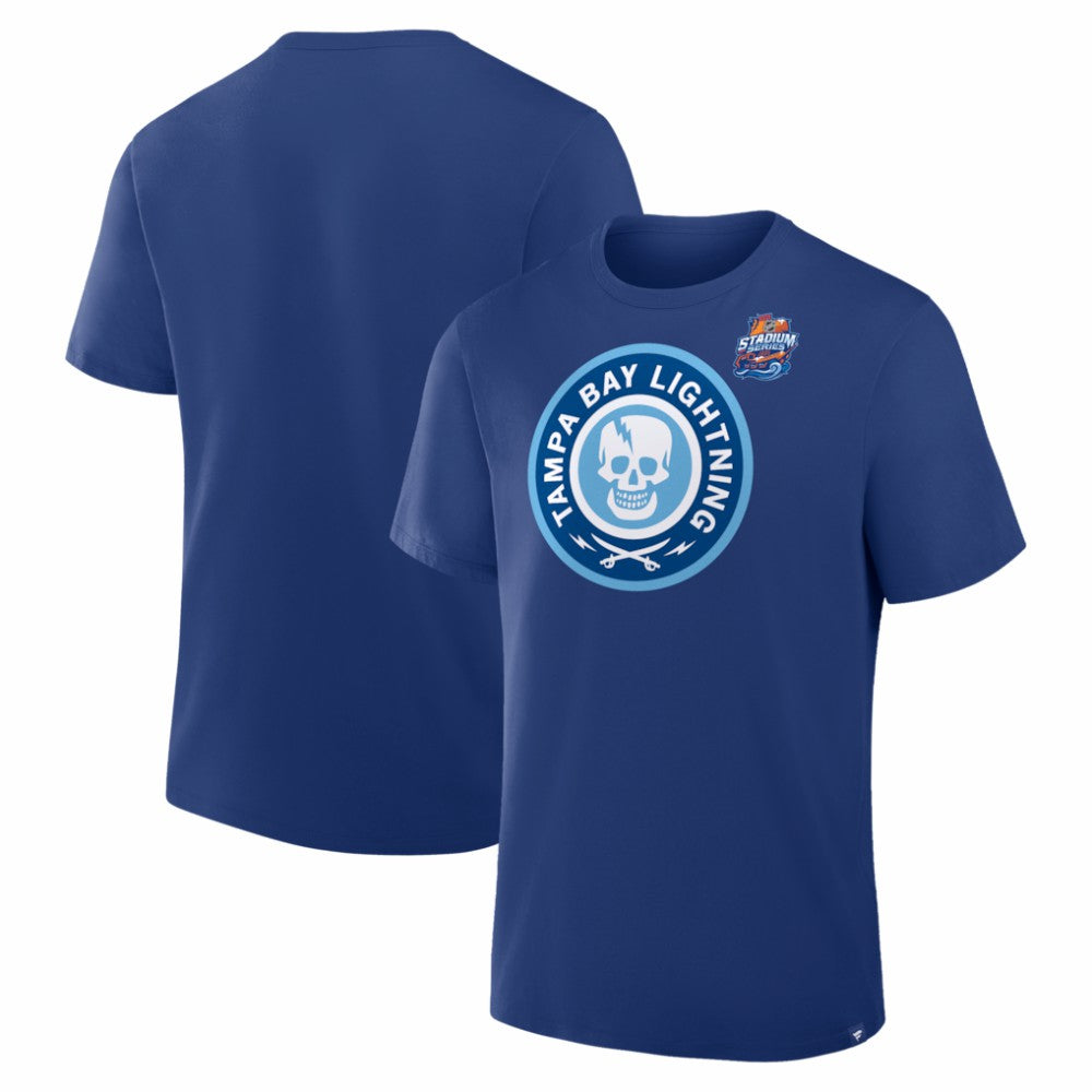 Tampa Bay Lightning 2026 NHL Stadium Series Secondary Logo T-Shirt - Blue T-shirts
