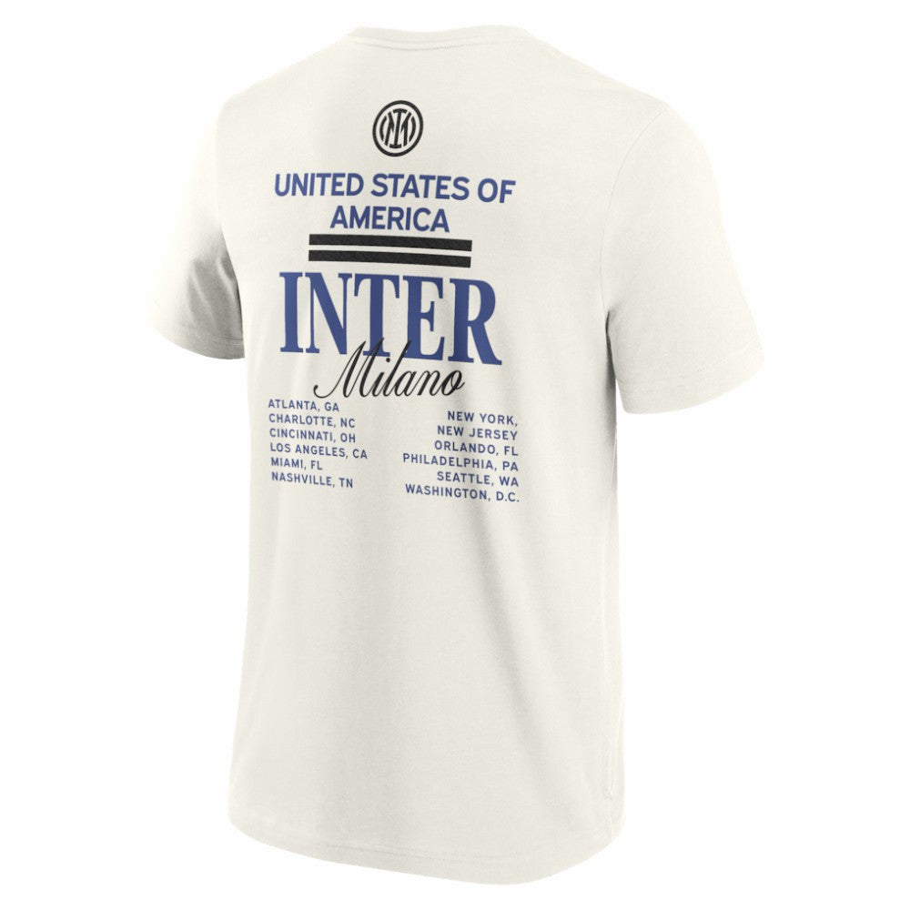 Inter Milan 2025 CWC US Tour T-Shirt - Cream shop