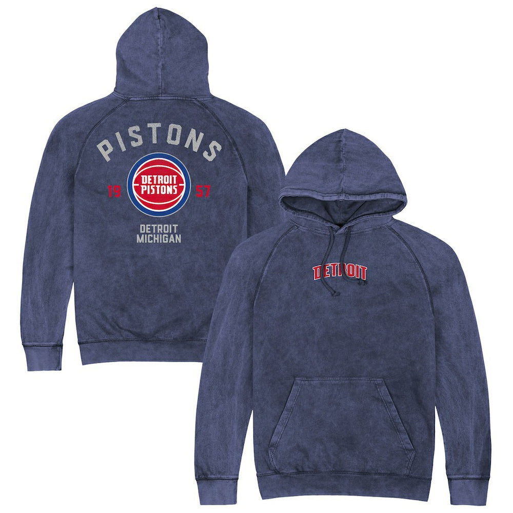 Detroit Pistons Stadium Essentials Unisex Get Back Vintage Raglan Hoodie sale - Blue cheap