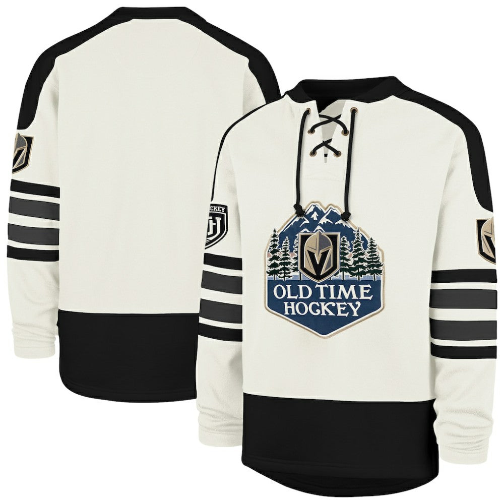 Vegas Golden Knights '47 Pond Hockey Trio Eternal Lacer Sweatshirt - Cream Sweatshirts
