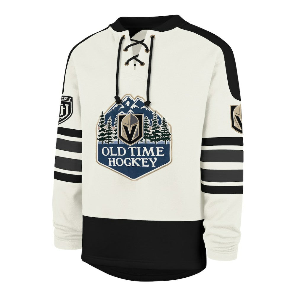 Vegas Golden Knights '47 Pond Hockey Trio Eternal Lacer Sweatshirt - Cream Sweatshirts
