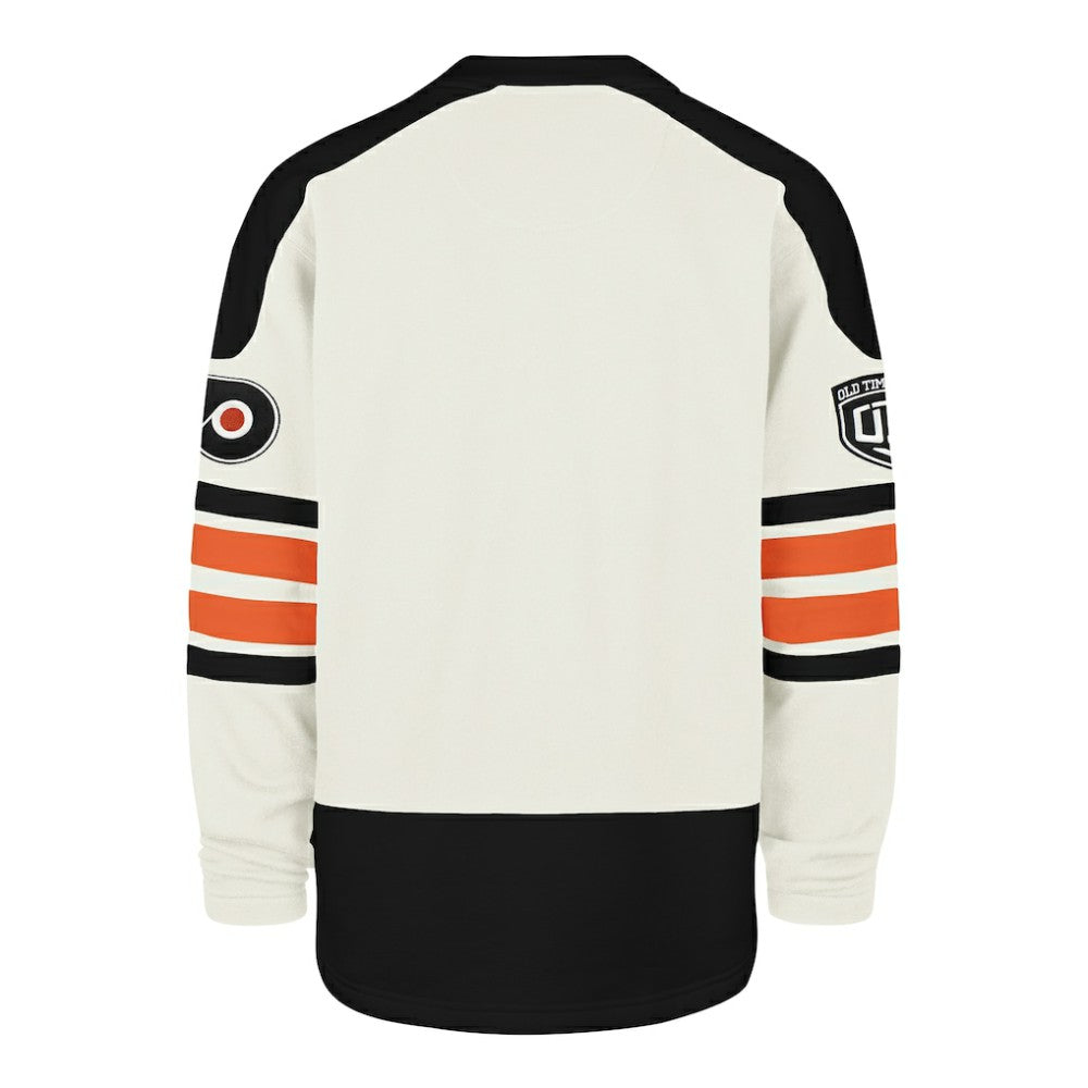 Philadelphia Flyers '47 Pond Hockey Trio Eternal Lacer Sweatshirt - Cream Sweatshirts