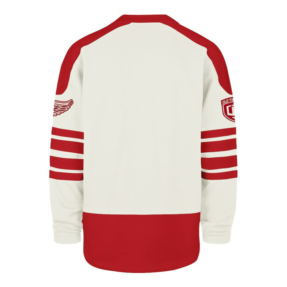 Detroit Red Wings '47 Pond Hockey Trio Eternal Lacer Sweatshirt - Cream Sweatshirts