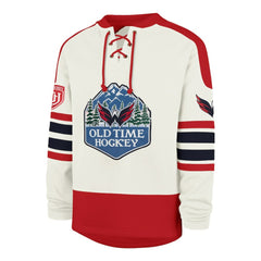 Washington Capitals '47 Pond Hockey Trio Eternal Lacer Sweatshirt - Cream Sweatshirts
