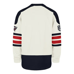 Columbus Blue Jackets '47 Pond Hockey Trio Eternal Lacer Sweatshirt - Cream Sweatshirts
