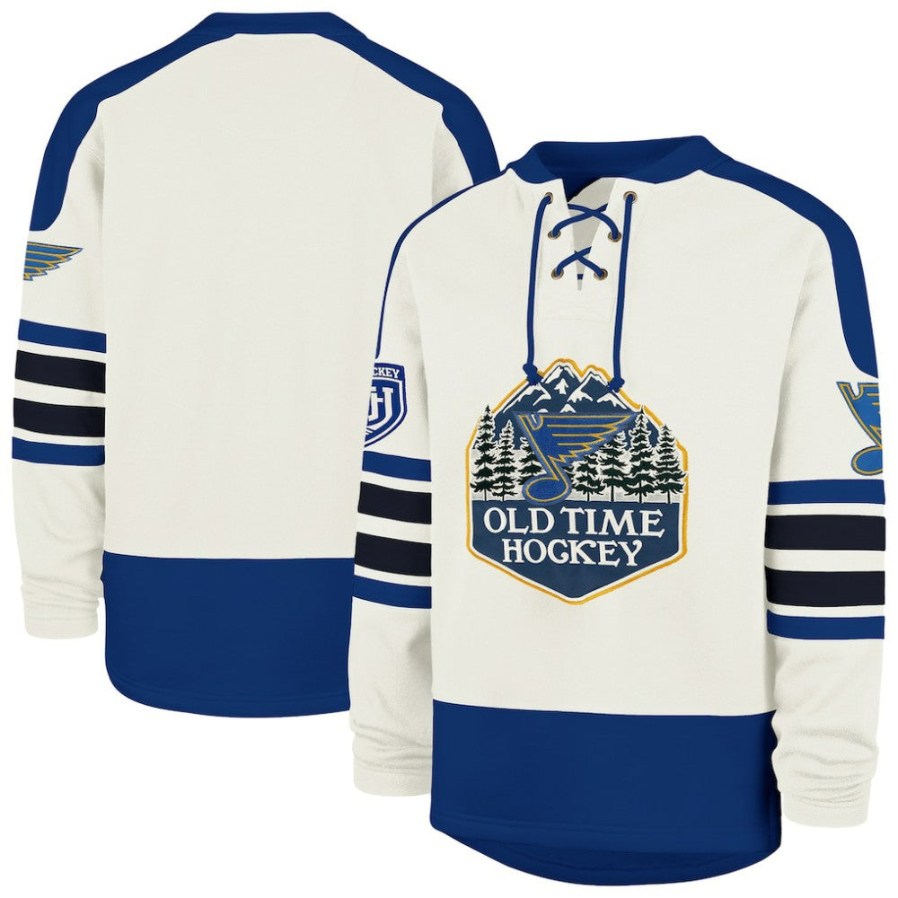 St. Louis Blues '47 Pond Hockey Trio Eternal Lacer Sweatshirt - Cream Sweatshirts