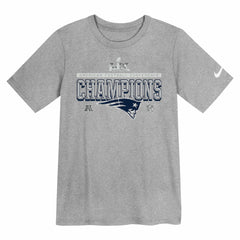 New England Patriots Preschool 2025 AFC Champions Locker Room Trophy Collection T-Shirt - Gray outlet