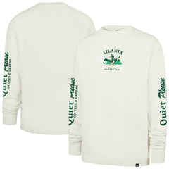 Atlanta Braves Quiet Please Foundation Long Sleeve T-Shirt Cream