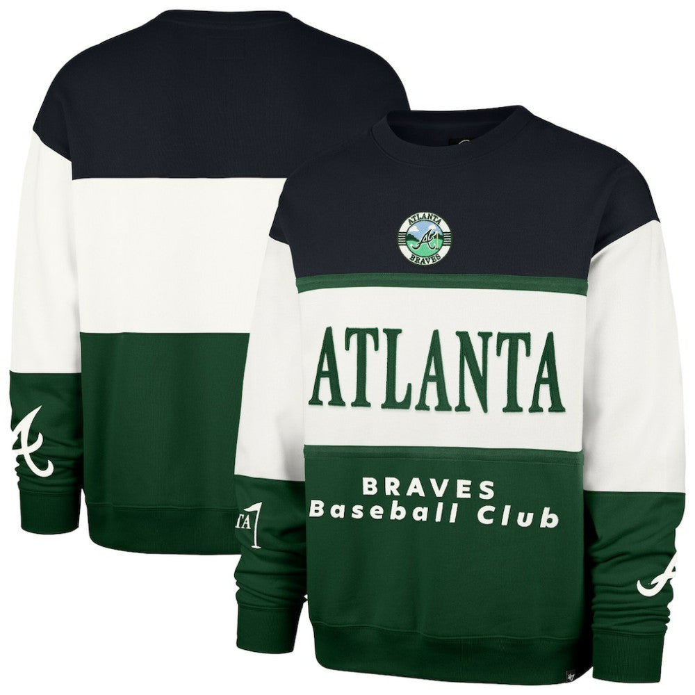 Atlanta Braves Tee Up Maximalist Fleece Sweatshirt Green