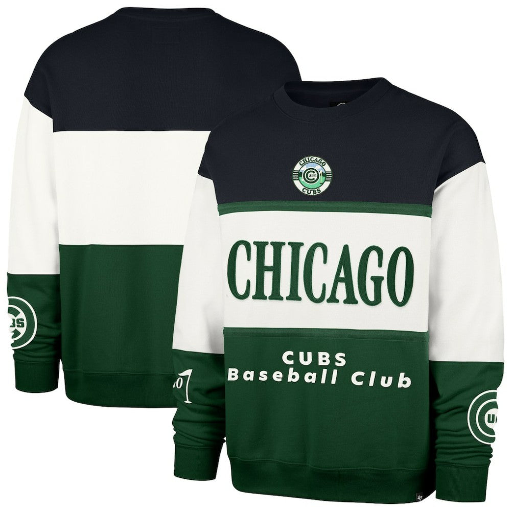 Chicago Cubs Tee Up Maximalist Fleece Sweatshirt Green